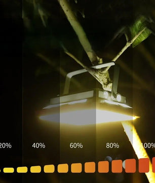 Oplaadbare LED Campinglamp met Zoeklicht – 1000 Lumen, Waterdicht, Dimbaar & Powerbank – Draagbare Noodverlichting voor Outdoor & Kamperen