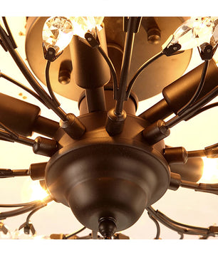Moderne K9 Kristallen Plafondlamp – Luxe Kristallen Kroonluchter met 5× E14 Fitting – Elegant Design voor Woonkamer en Eetkamer