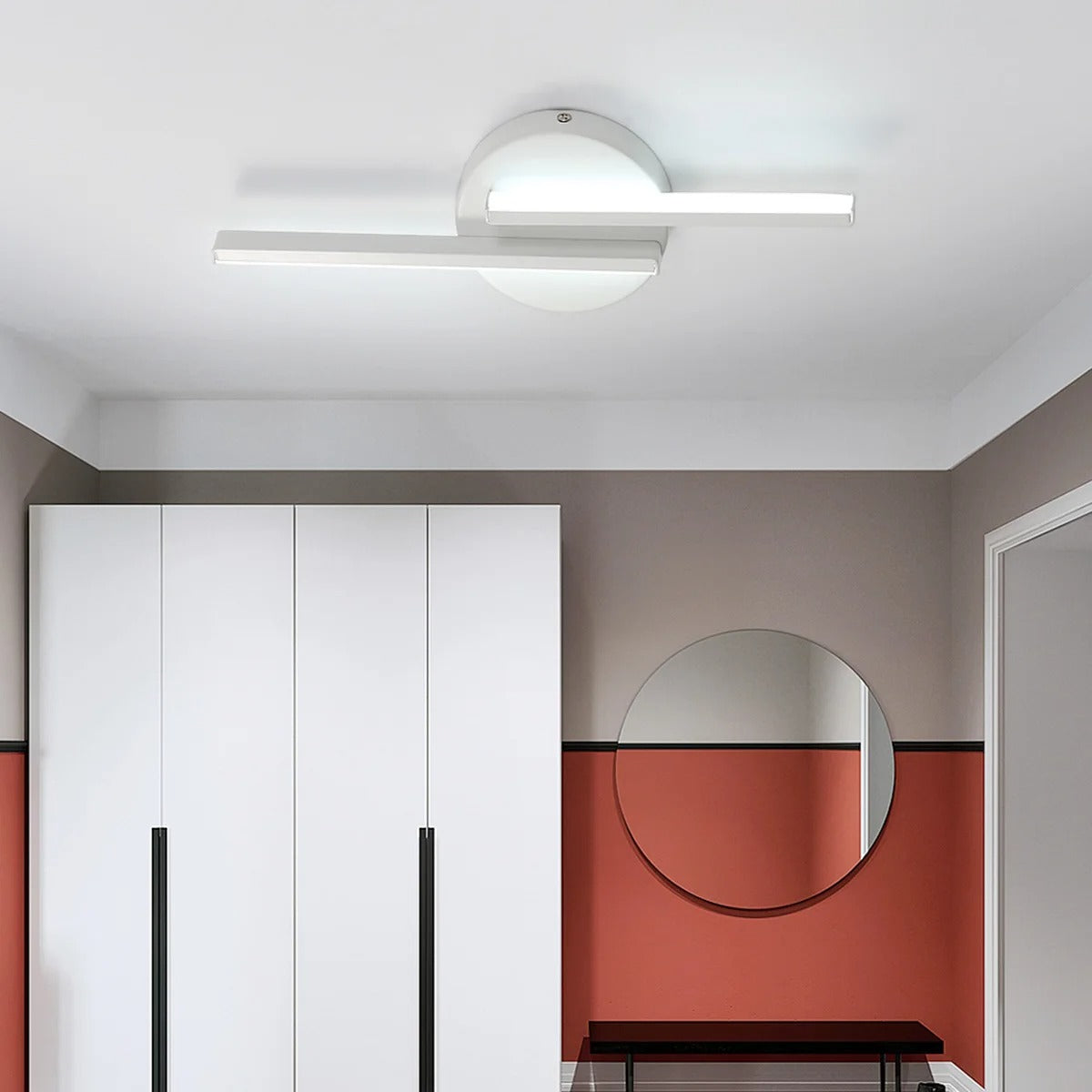 Moderne LED Wandlamp – 16W Aluminium Wandverlichting – Koel Wit 6500K – 45 cm – Voor Woonkamer, Hal en Trap