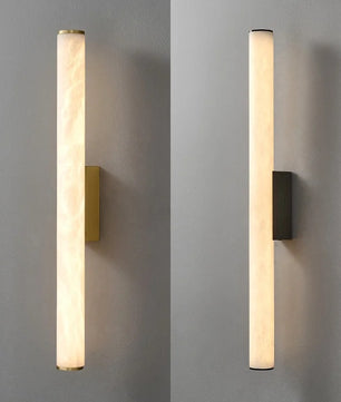 Luxe Marmeren Wandlamp – Minimalistisch Design met Massief Koper, Sfeervolle Verlichting voor Woonkamer & Slaapkamer