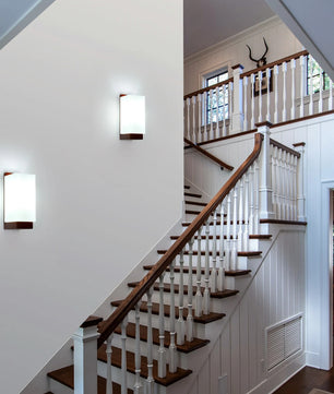 Houten Wandlamp – Moderne Vierkante Wandverlichting – G9 LED Dimbaar – Warm tot Koel Wit 3000K 4500K 6500K – Binnenlamp voor Hal en Woonkamer