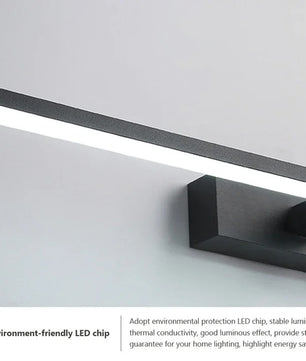 Moderne LED Wandlamp Badkamer van Aluminium – 3 Kleurstanden, Strakke Spiegel- en Make-up Verlichting voor Wandmontage