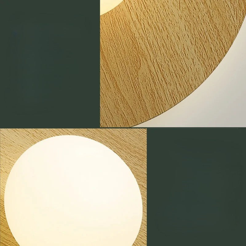 Scandinavische Houten Wandlamp – Natuurlijk Hout met LED Verlichting – Modern Bedlampje en Sfeerverlichting voor Slaapkamer en Woonkamer