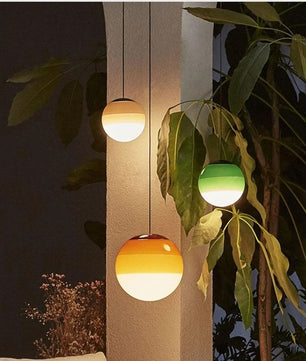 Nordic Kleurrijke Glazen Bol Hanglamp – Moderne LED Plafondlamp voor Eetkamer, Slaapkamer & Café