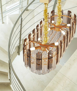 Luxe Kristallen Kroonluchter – Moderne LED Plafondlamp met E14 Fittingen in Goud