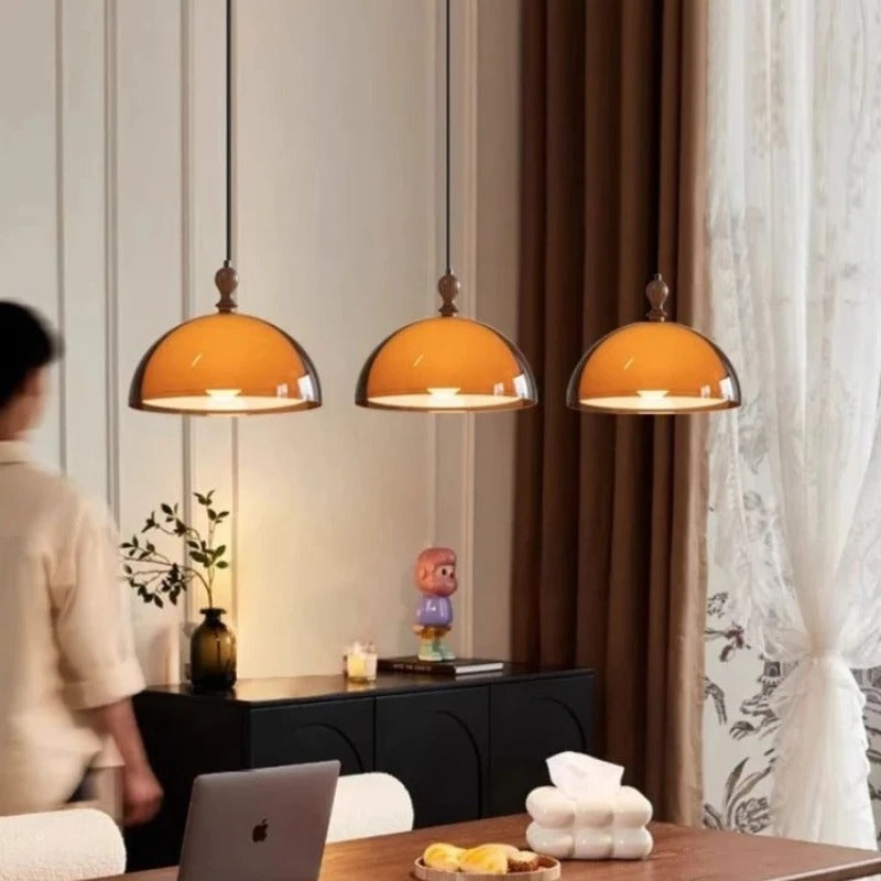 Bauhaus Scandinavische Hanglamp – Acryl & Hout Plafondlamp voor Eetkamer, Woonkamer & Keuken