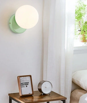 Scandinavische Wandlamp – Minimalistische LED Wandverlichting met Wit Glas en G9 Fitting voor Slaapkamer, Gang en Woonkamer