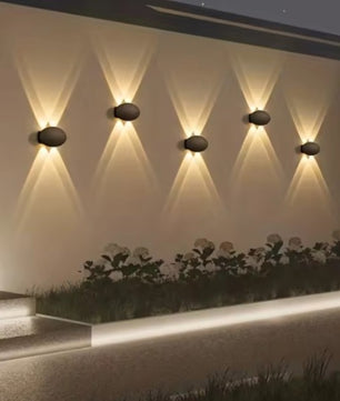 Ovale LED Wandlamp – IP65 Waterdichte Binnen en Buitenverlichting 4W Warm Wit 3000K voor Tuin, Terras en Gang