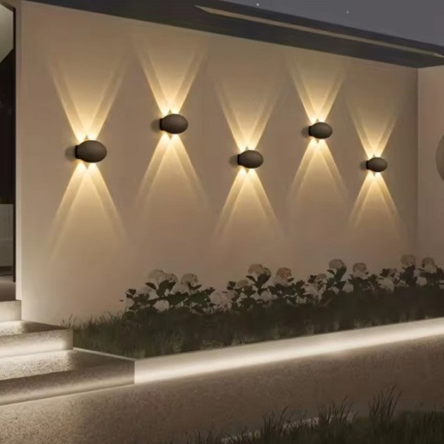 Ovale LED Wandlamp – IP65 Waterdichte Binnen en Buitenverlichting 4W Warm Wit 3000K voor Tuin, Terras en Gang