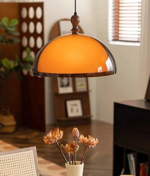 Bauhaus Scandinavische Hanglamp – Acryl & Hout Plafondlamp voor Eetkamer, Woonkamer & Keuken