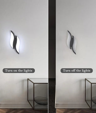 Moderne LED Wandlamp 89 cm – S-Vormig Design – Aluminium en Acryl Wandverlichting 27W 6500K voor Woonkamer & Hal