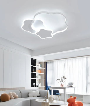 Stervormige LED Plafondlamp – 31W Dimbaar 3000–6500K met Afstandsbediening – Moderne Witte Design Plafondverlichting voor Woonkamer en Slaapkamer