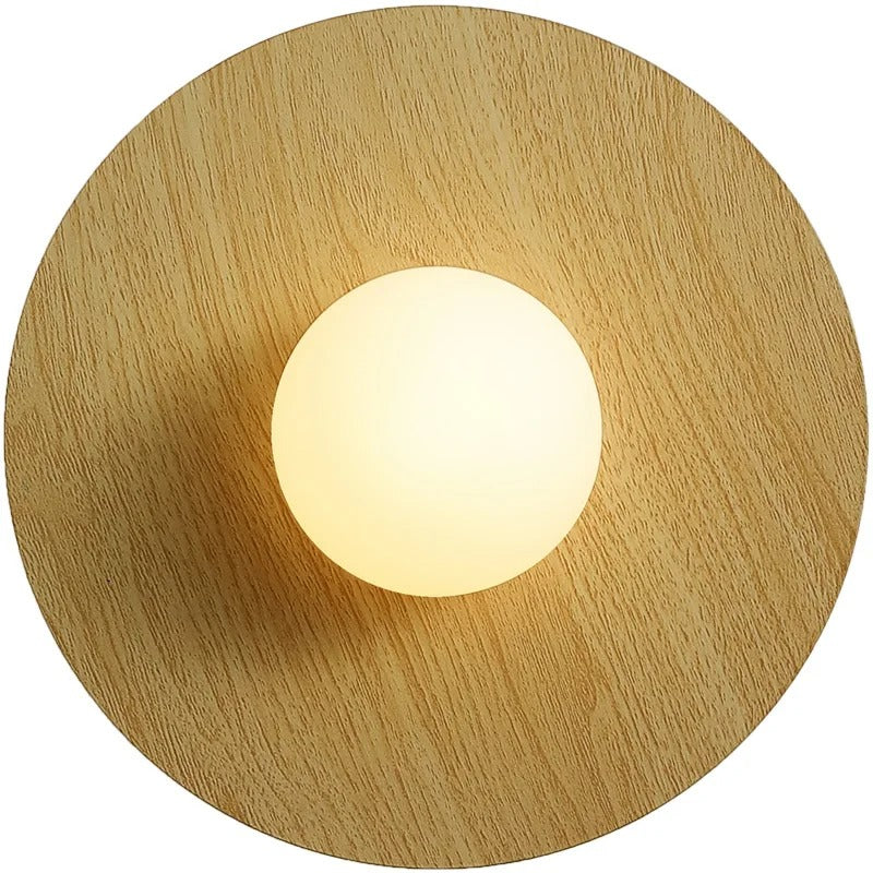 Scandinavische Houten Wandlamp – Natuurlijk Hout met LED Verlichting – Modern Bedlampje en Sfeerverlichting voor Slaapkamer en Woonkamer