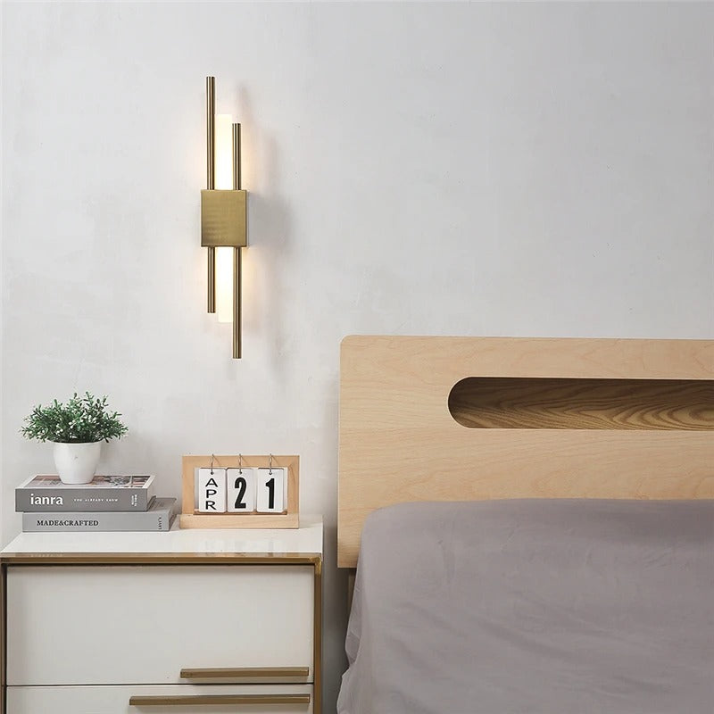 Moderne Acryl Wandlamp – LED Pijpvormig Design met Afstandsbediening en Oplaadfunctie – Minimalistische Wandverlichting voor Slaapkamer en Woonkamer