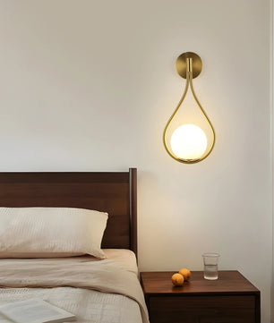 Moderne Geometrische Wandlamp – Gouden IJzeren Wandverlichting met E27 Fitting – Design Wandlamp voor Hal, Trap & Balkon