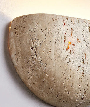 Wabi-Sabi Steen Wandlamp – Retro & Sfeervolle Muurverlichting, Minimalistisch Design