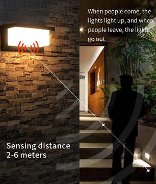 LED Buitenwandlamp met Bewegingssensor – Waterdicht IP66 voor Tuin, Veranda en Entree