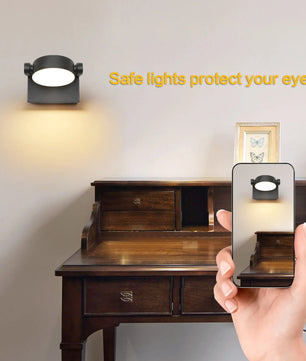 Moderne LED Wandlamp – 20W Binnen en Buiten – Draaibaar LED Paneel – Warm Wit 3000K – Zwart Aluminium – IP65