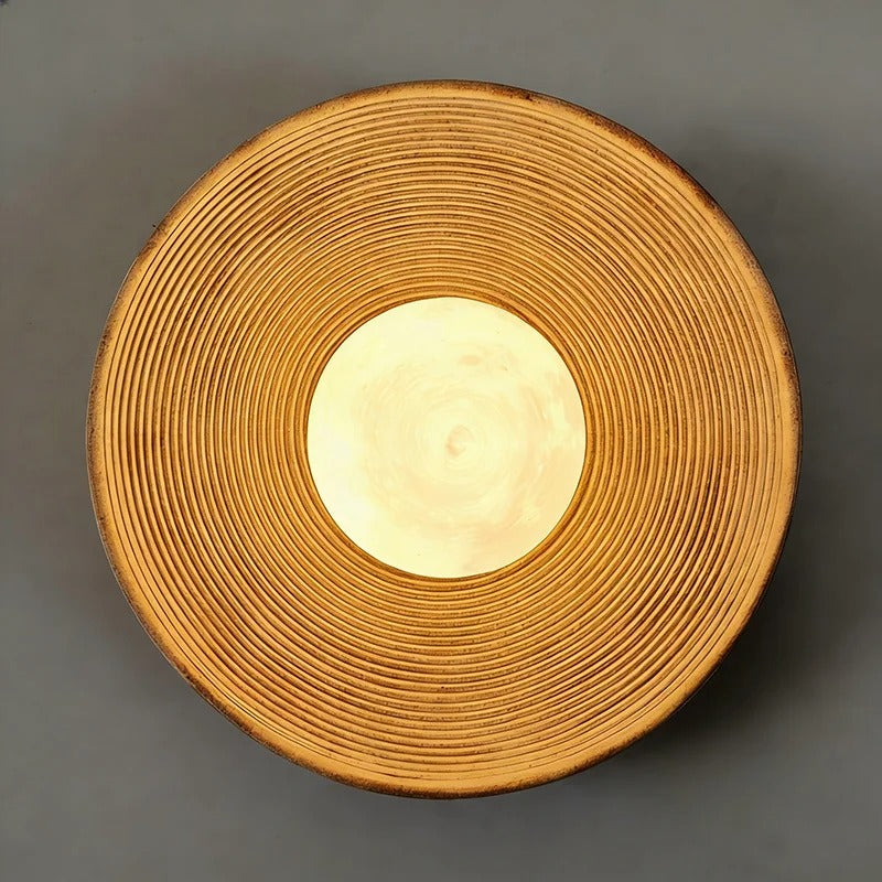 Creatieve Retro Ronde Wandlamp – Decoratieve LED Wandverlichting met Kunststof Bol voor Restaurant, Slaapkamer en Gang