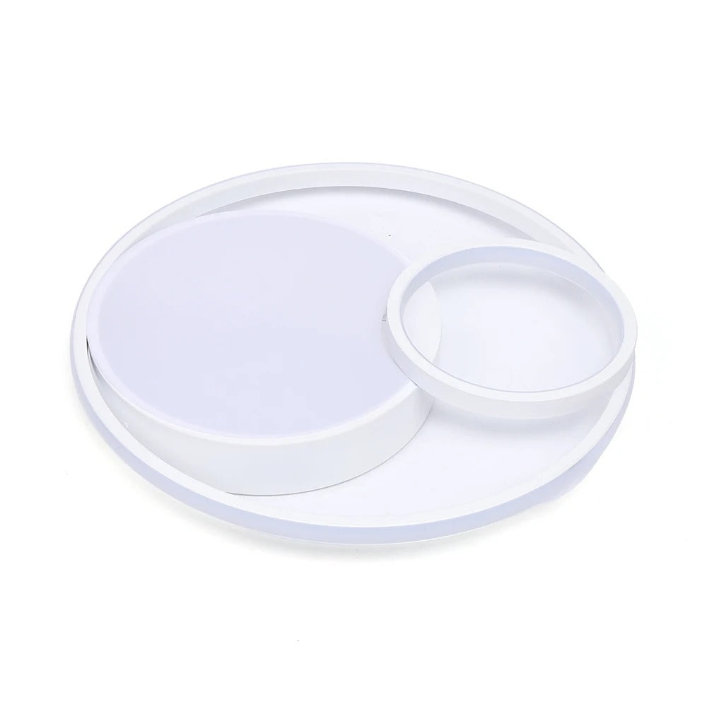 Moderne LED Plafondlamp – Ø48 cm Rond Design van Acryl en IJzer – 55W Dimbaar 3000K–6500K voor Woonkamer, Slaapkamer en Keuken