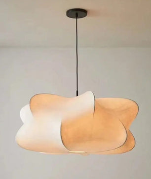 Wabi Sabi Hanglamp van Zijde – Japans Minimalistische Plafondlamp met E27 Fitting voor Sfeerverlichting