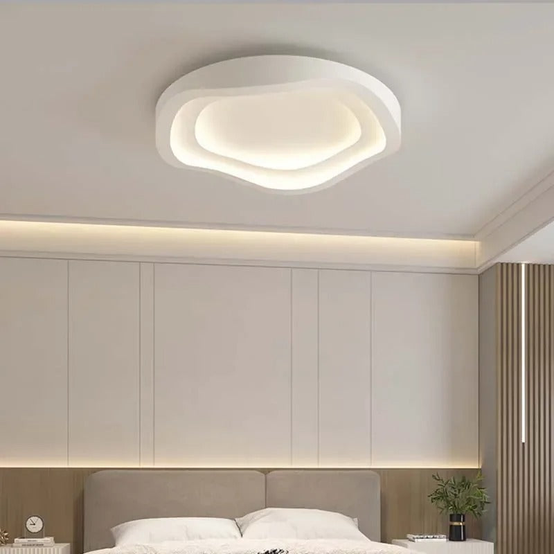 Minimalistische Witte LED Plafondlamp – Moderne Aluminium Plafondverlichting – Mat Design voor Woonkamer en Slaapkamer
