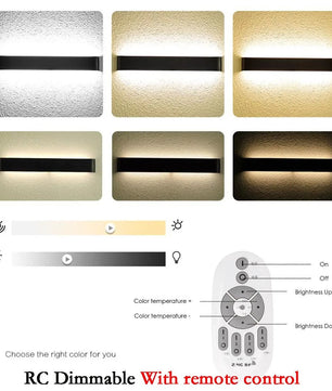 Moderne LED Wandlamp – Dimbaar Aluminium Design voor Slaapkamer, Woonkamer & Hal
