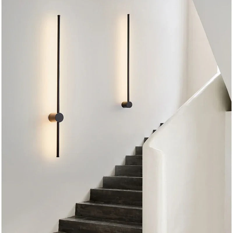 Nordic Wandlamp – Minimalistisch Metaal & LED, Luxe Design voor Woonkamer, Slaapkamer & Hotel