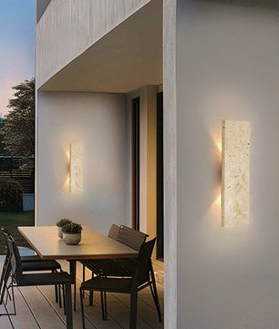 Moderne Buiten Wandlamp LED – Waterdicht Design met Natuursteen – Gevel en Wandverlichting Binnen en Buiten