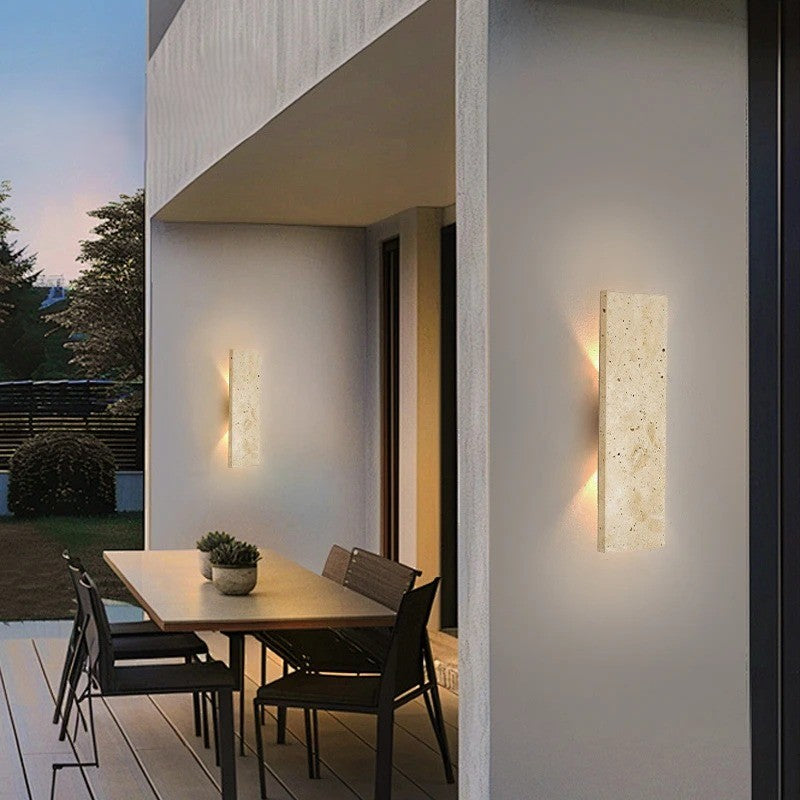 Moderne Buiten Wandlamp LED – Waterdicht Design met Natuursteen – Gevel en Wandverlichting Binnen en Buiten