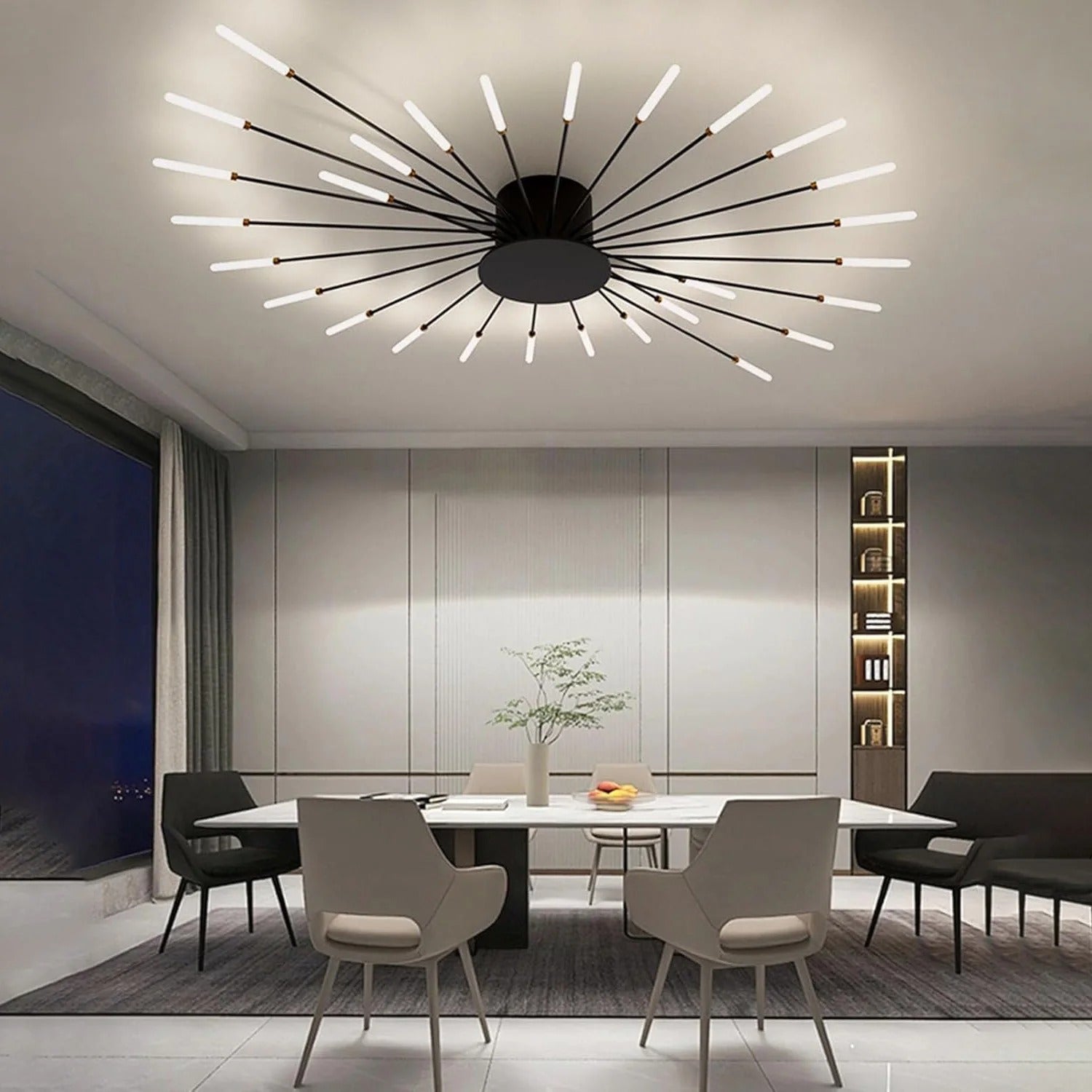 Moderne LED Plafondlamp – 28W Natuurlijk Licht 4500K – Strakke Metalen Plafondverlichting voor Slaapkamer, Woonkamer en Kantoor