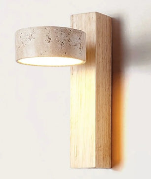 Crèmekleurige Wandlamp voor Nachtkastje – LED Wandlamp met Trekschakelaar en Draaibaar Design