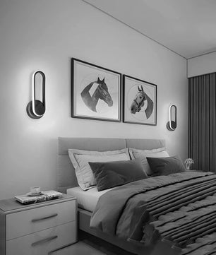 Moderne LED Wandlamp – 330° Draaibaar en Verstelbaar – Zwarte Metalen Wandverlichting 8W 6500K voor Slaapkamer, Woonkamer & Hal