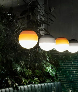 Nordic Kleurrijke Glazen Bol Hanglamp – Moderne LED Plafondlamp voor Eetkamer, Slaapkamer & Café