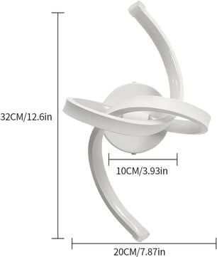 Moderne LED Wandlamp 19W – Uniek Art-Deco Design van Aluminium – Koel Wit Licht 6500K voor Gang, Trap & Balkon