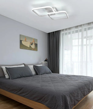 Moderne Vierkante LED Plafondlamp – 50W Dimbaar met Afstandsbediening – Instelbaar 3000K–6500K voor Woonkamer en Slaapkamer