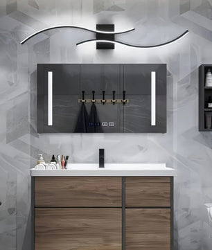 Nordic LED Wandlamp – Minimalistisch Scandinavisch Design – Zwart – Sfeervolle Wandverlichting voor Slaapkamer, Woonkamer en Gang