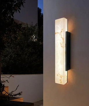 Moderne Marmeren LED Wandlamp – Waterdicht Design voor Binnen en Buiten