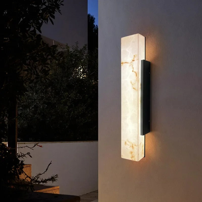 Moderne Marmeren LED Wandlamp – Waterdicht Design voor Binnen en Buiten
