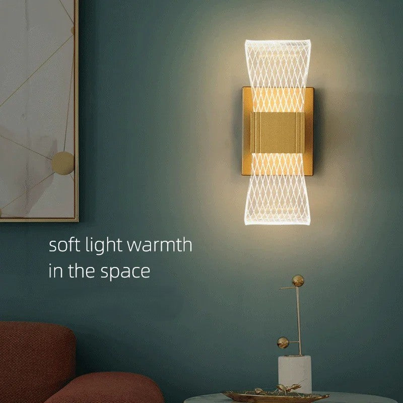 Nordic Luxe LED Wandlamp – Scandinavische Aluminium Wandverlichting voor Slaapkamer en Woonkamer