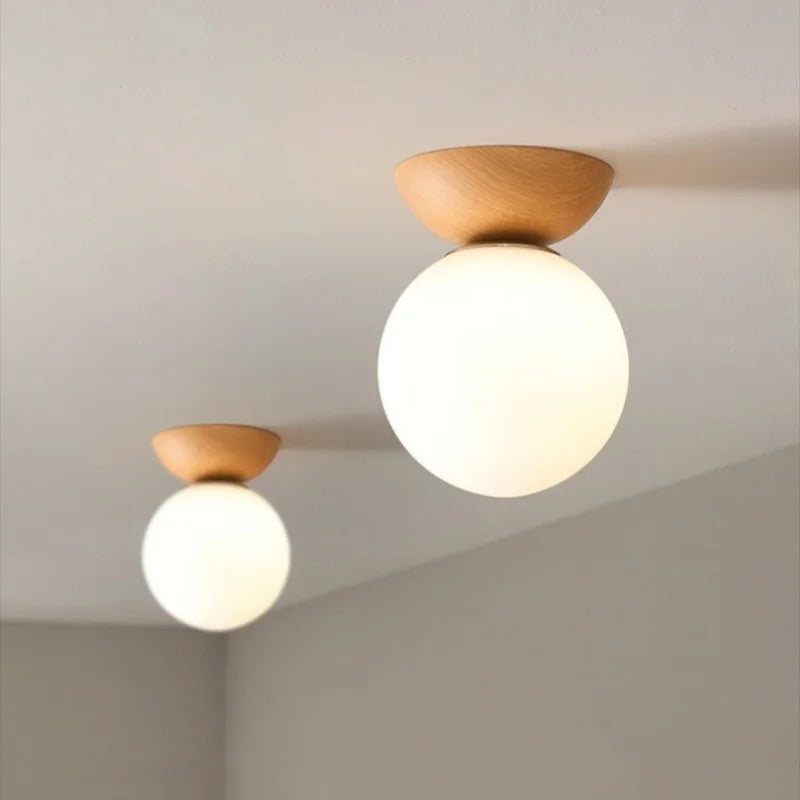 Moderne LED Plafondlamp van Glas en IJzer – Nordic en Japanse Stijl – Minimalistische G9 Plafondverlichting voor Woonkamer, Slaapkamer en Gang