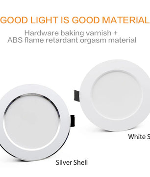 Set van 10 LED Inbouw Downlights – Ronde Plafondspots 220V met SMD2835 LED – Energiezuinige Verzonken LED Spots voor Binnen