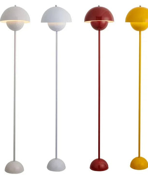 Moderne Crèmekleurige Vloerlamp – Minimalistische Staande Lamp met E27 Fitting – Sfeervolle LED Verlichting voor Woonkamer en Slaapkamer