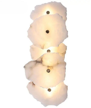 Luxe Marmeren Wandlamp – Albast & Massief Koper, Tijdloos en Elegant