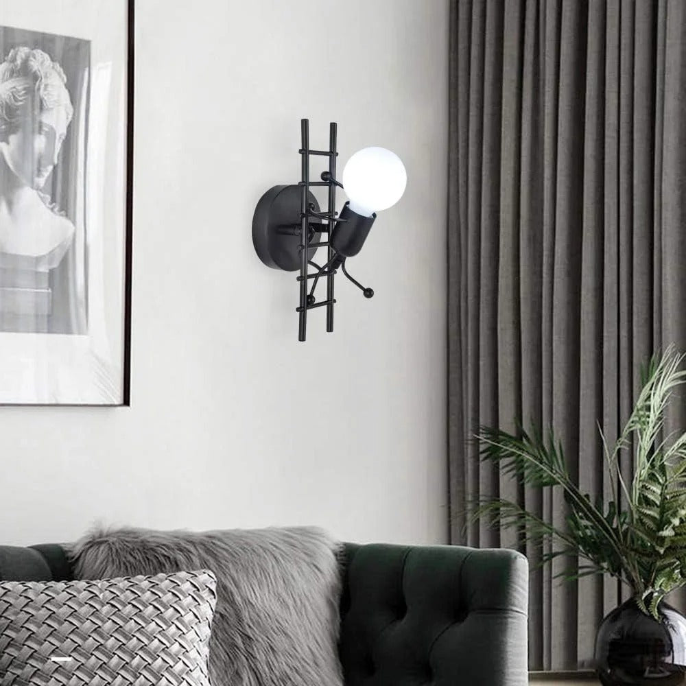 Creatieve Cartoon Wandlamp – Metalen Wandverlichting voor Kinderkamer met E27 Fitting