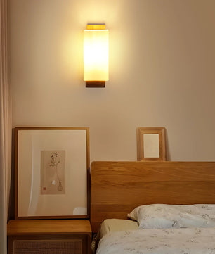 Moderne Houten LED Wandlamp – Dimbaar 12W met E27 – Warm Minimalistisch Design voor Woonkamer en Slaapkamer