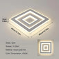 Moderne Vierkante LED Plafondlamp – 42W Acryl Wit – Heldere Basisverlichting voor Slaapkamer, Woonkamer en Keuken