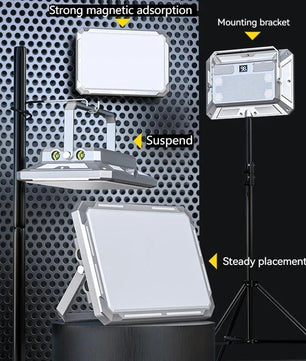 Oplaadbare LED Campinglamp met Zoeklicht – 1000 Lumen, Waterdicht, Dimbaar & Powerbank – Draagbare Noodverlichting voor Outdoor & Kamperen