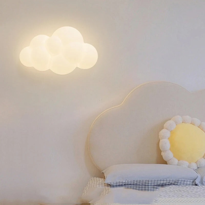 Wolk & Ster Wandlamp – Kinderkamer Verlichting, Sfeervol & Schattig voor Babykamer & Speelkamer