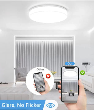 Ultradunne Ronde LED Plafondlamp – Ø30 cm – Modern Design – Energiezuinige LED Verlichting voor Woonkamer en Slaapkamer